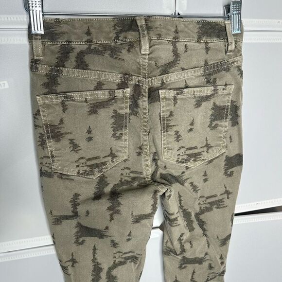 Free People Green & Khaki High Rise Skinny Long and Lean Jeans Size 26 - Picture 11 of 13